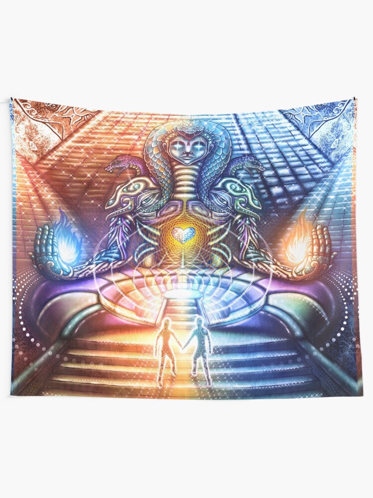 Alternate view of FireMoon FrozenSun Tapestry