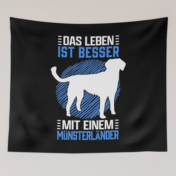 Item preview, Living with the Small Munsterlander Hunting Dog saying designed and sold by madgrfx.