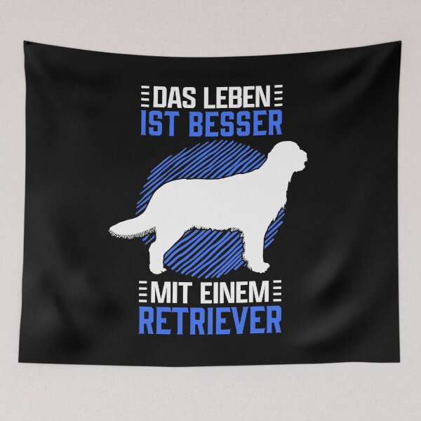 Item preview, Viviendo con dueños de perros Retriever de pelo liso designed and sold by madgrfx.