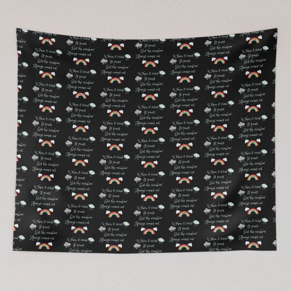 Item preview, When it rains, it pours. But the rainbow always comes out. designed and sold by ExquisiteHut.