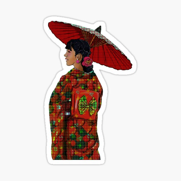 Japanese Woman1 Sticker