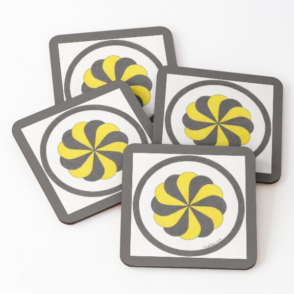 Item preview, Black and yellow crop circle - crop circle designed and sold by nounouangelique.