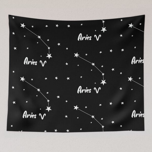 Item preview, Aries Zodiac Star Constellation White Lines designed and sold by LaGode.