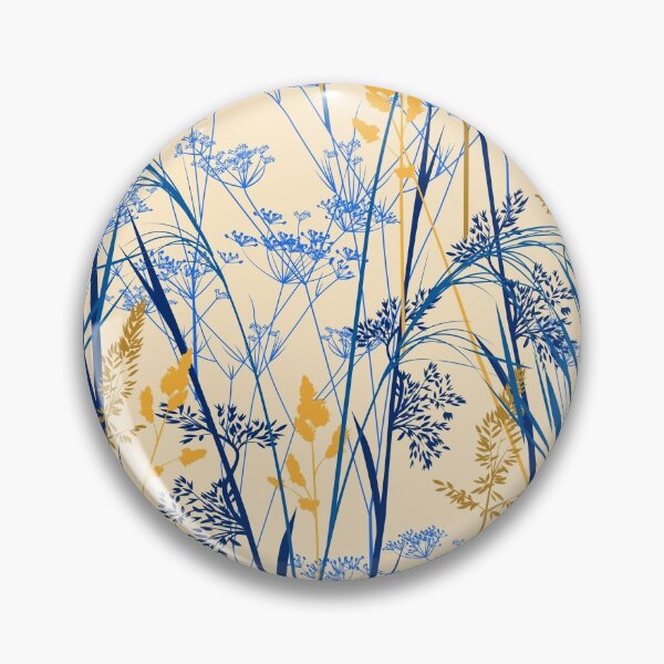 Item preview, Wild grasses - beige-blue designed and sold by kobyakov.