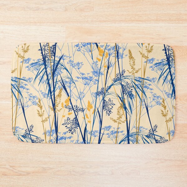 Item preview, Wild grasses - beige-blue designed and sold by kobyakov.