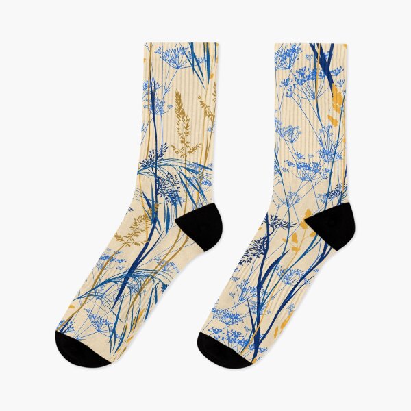 Item preview, Wild grasses - beige-blue designed and sold by kobyakov.