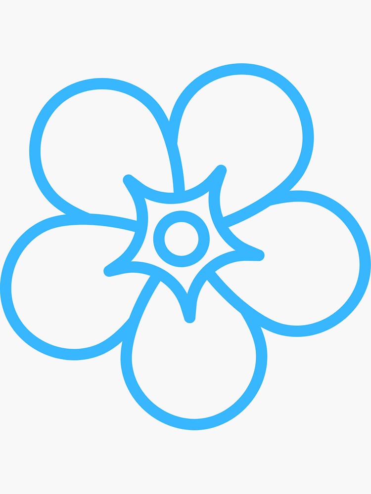 Forget Me Not Flowers Sticker For Sale By Emmasmny Redbubble 8339
