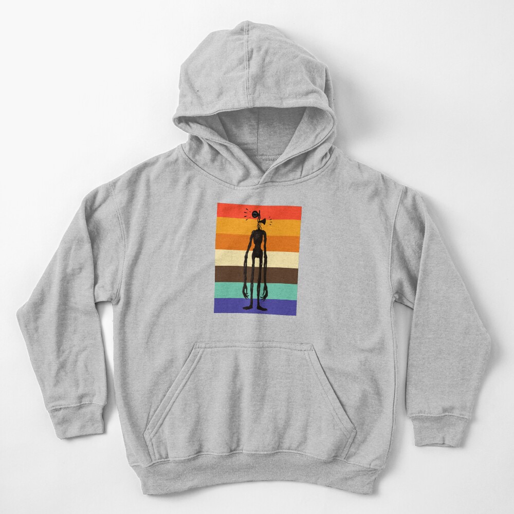 Siren head vintage stripes backpack Kids Pullover Hoodie