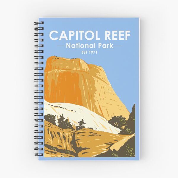 Item preview, Capitol Reef National Park Utah Golden Throne Vintage designed and sold by KrisSidDesigns.