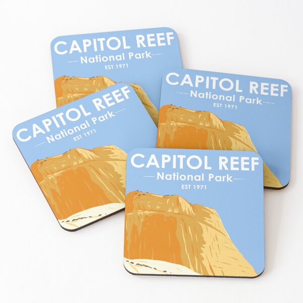 Item preview, Capitol Reef National Park Utah Golden Throne Vintage designed and sold by KrisSidDesigns.