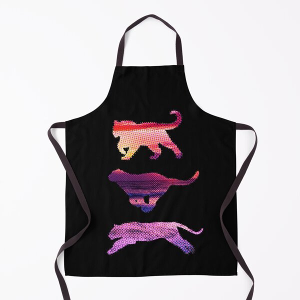 Item preview, Colourful halftone big cats  designed and sold by AJPaint.