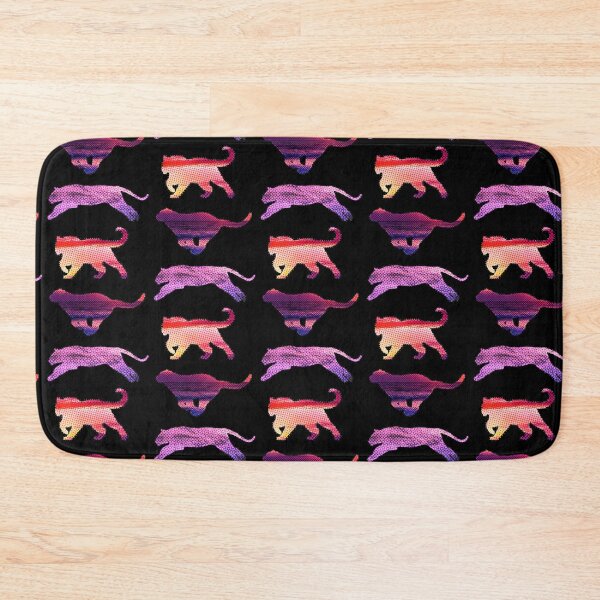 Item preview, Colourful halftone big cats  designed and sold by AJPaint.