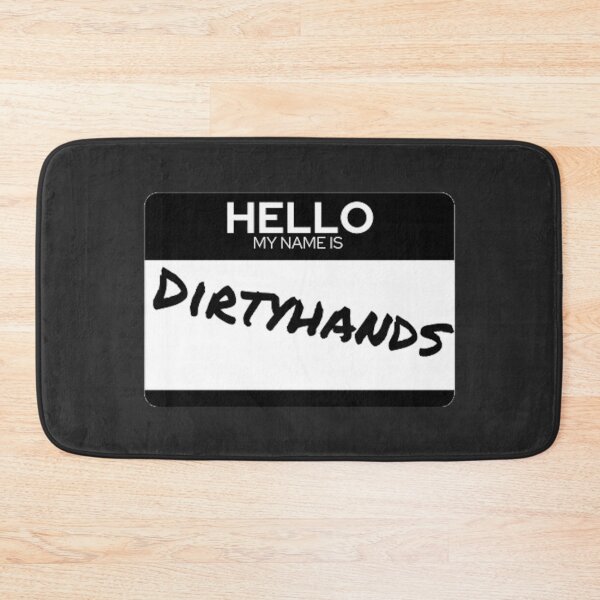 Item preview, Dirtyhands Name Tag designed and sold by BabyCupcakes.