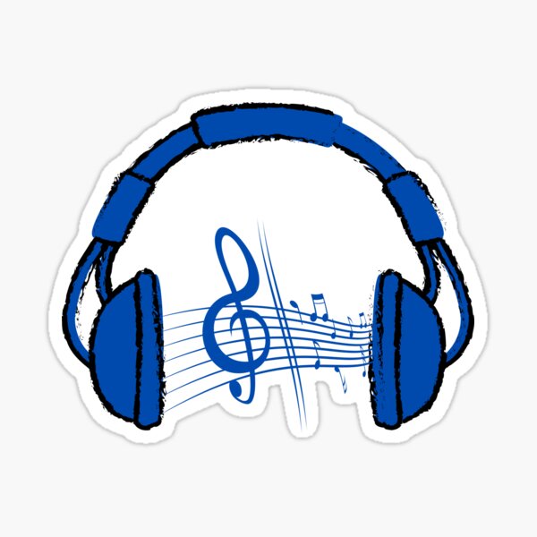 Headphone Music Sticker for Sale by NAS-STORE  Music stickers, Wallpaper  stickers, Black and white stickers