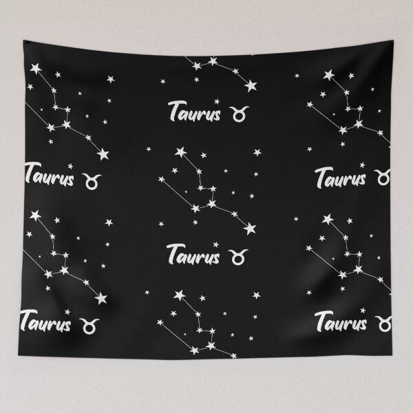 Item preview, Taurs Zodiac Star Constellation White Lines  designed and sold by LaGode.