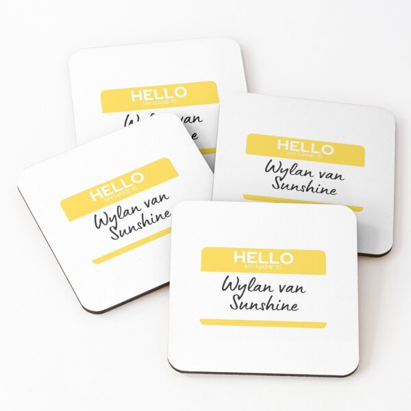 Item preview, Wylan Van Sunshine Name Tag designed and sold by BabyCupcakes.