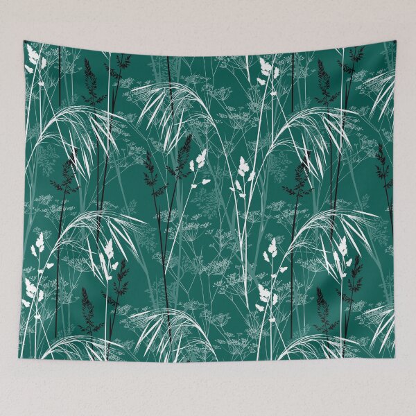 Item preview, Wild grasses - dark green designed and sold by kobyakov.