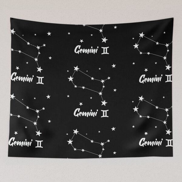 Item preview, Gemini Zodiac Star Constellation White Lines  designed and sold by LaGode.