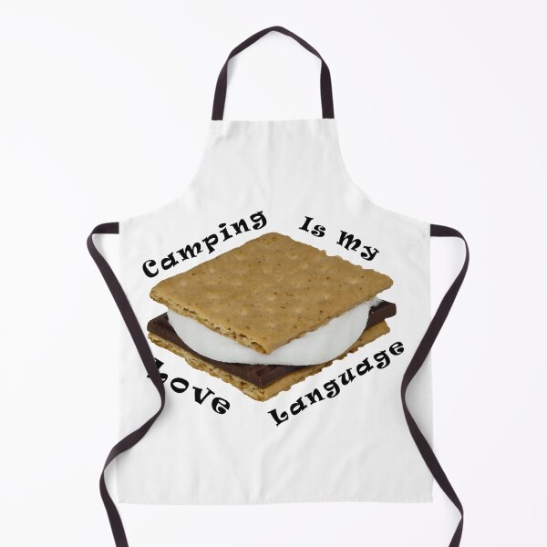 Item preview, Camping Is My Love Language Black Text with Smores Chocolate Marshmallow Graham Cracker Treat designed and sold by kmcs.