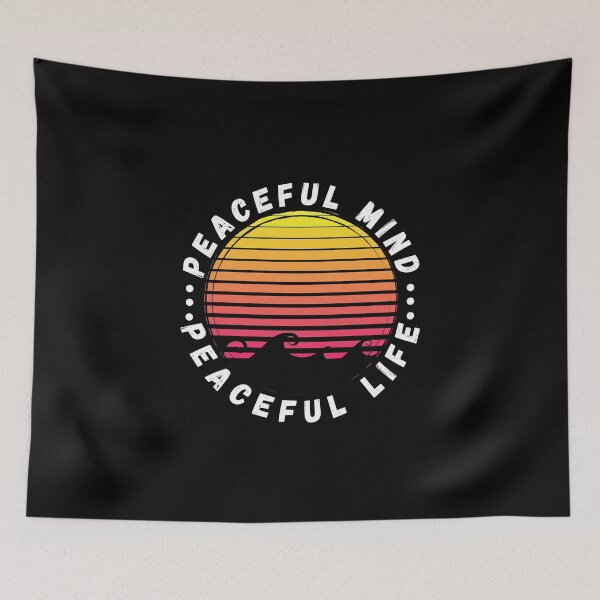 Item preview, Peaceful Mind, Peaciful Life T-Shirt Cool Design Tee designed and sold by LJ4EVER.
