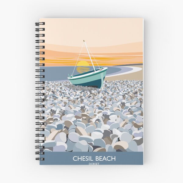 Item preview, Illustration of Chesil Beach Dorset at Sunset. designed and sold by DDoodleDesigns.