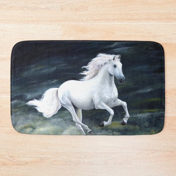 Item preview, Painting, White Horse at the Gallop designed and sold by Sabistar.