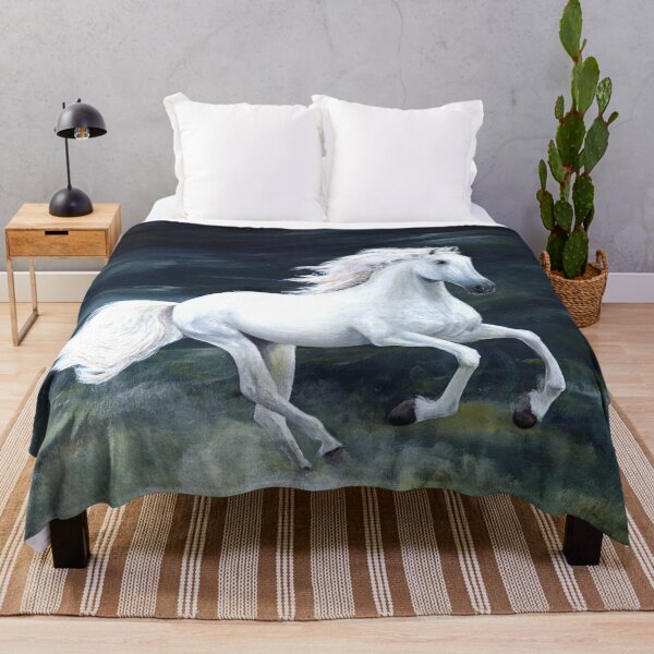 Item preview, Painting, White Horse at the Gallop designed and sold by Sabistar.