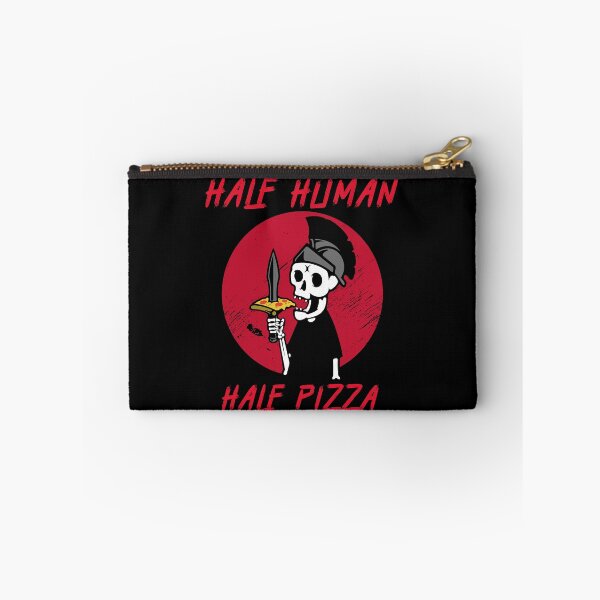 Item preview, Half Human Half Pizza | Spooky Skeleton Eating Pizza designed and sold by The-ItemShop.