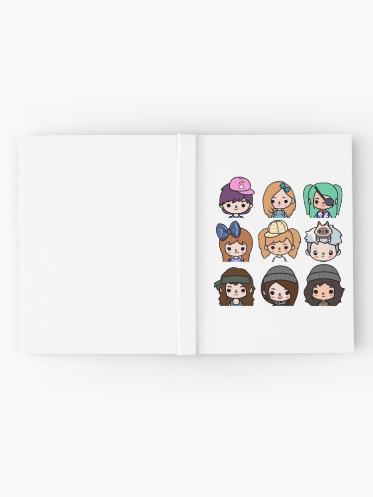 toca boca and gacha life Hardcover Journal for Sale by kader011