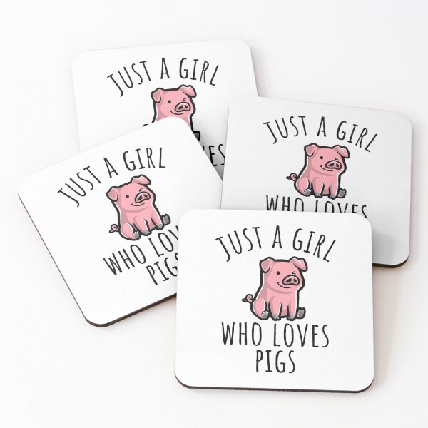 Item preview, Just A Girl Who Loves Pigs designed and sold by manishfzr1995.