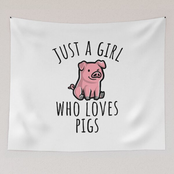 Item preview, Just A Girl Who Loves Pigs designed and sold by manishfzr1995.
