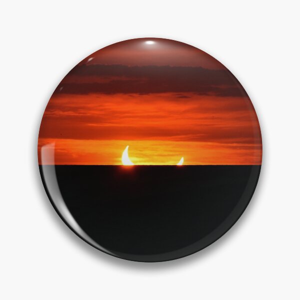 Item preview, Sunrise - annular eclipse over lake Ontario designed and sold by momentintime97.