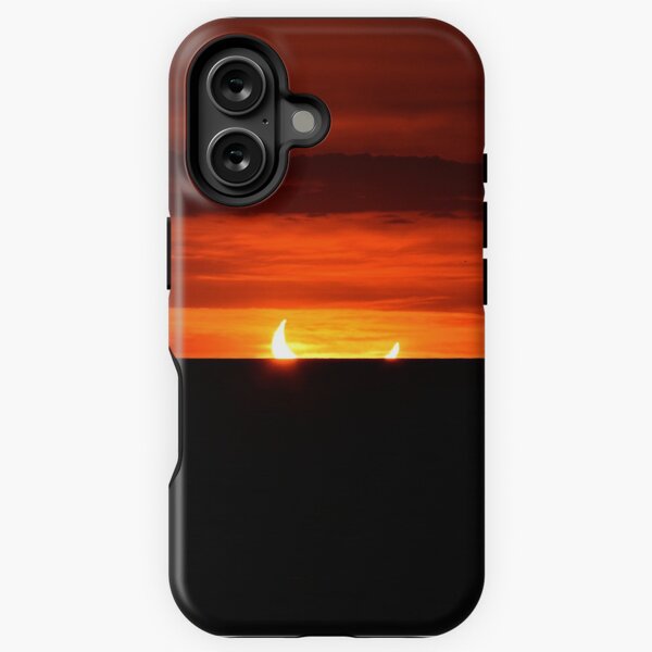 Item preview, Sunrise - annular eclipse over lake Ontario designed and sold by momentintime97.