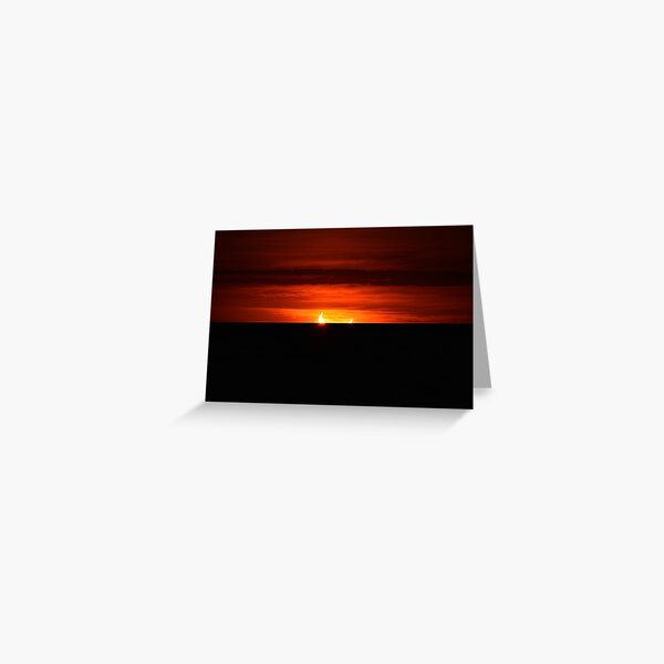 Item preview, Sunrise - annular eclipse over lake Ontario designed and sold by momentintime97.