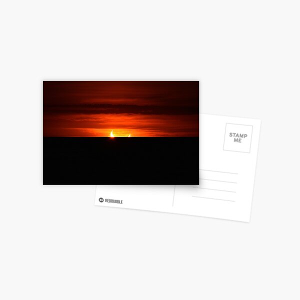 Item preview, Sunrise - annular eclipse over lake Ontario designed and sold by momentintime97.