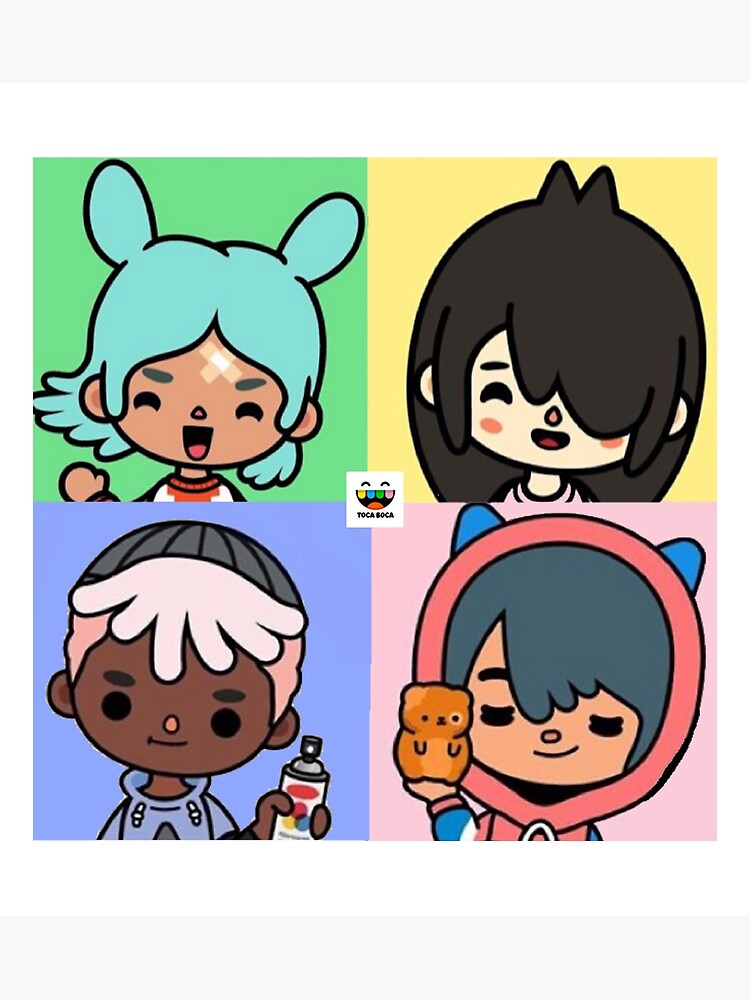 toca boca anime Sticker for Sale by kader011