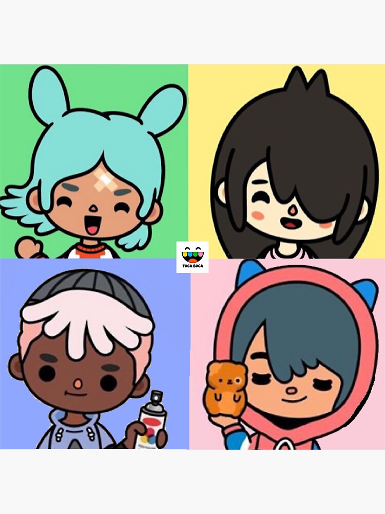 toca boca and gacha life Magnet for Sale by kader011