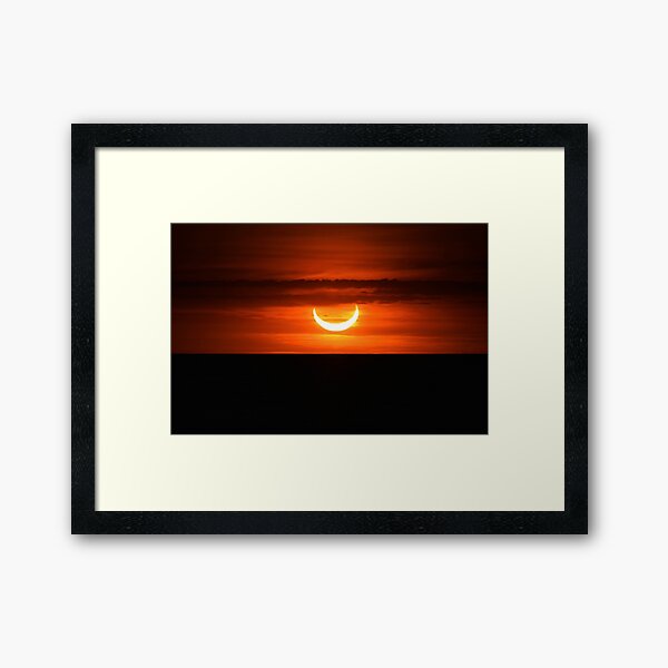 Item preview, Annular eclipse during sunrise - 6-10-21 over Lake Ontario designed and sold by momentintime97.