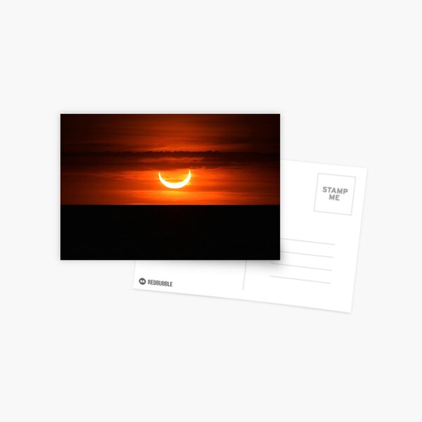 Item preview, Annular eclipse during sunrise - 6-10-21 over Lake Ontario designed and sold by momentintime97.