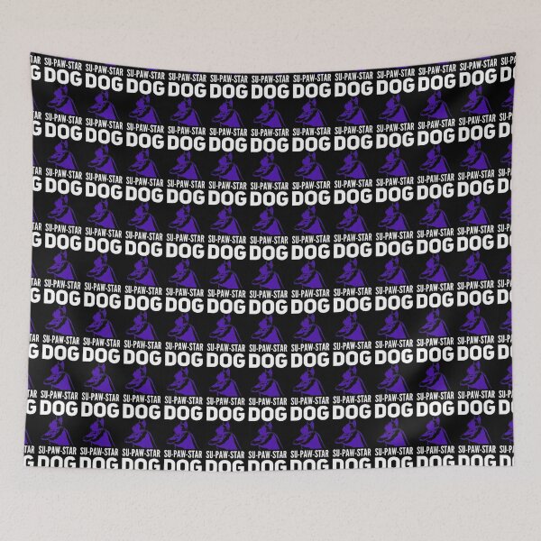 Item preview, Boxer dog Su-paw Star dog - Super star dog in blue designed and sold by nicksuefonze.