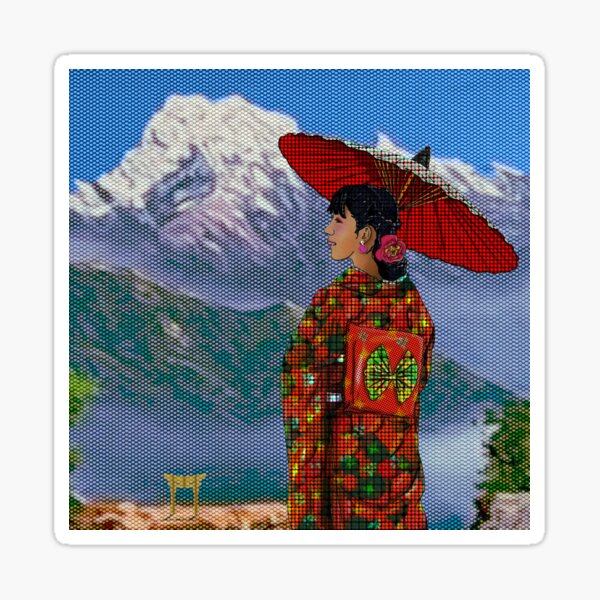 Japanese Woman 3 Sticker