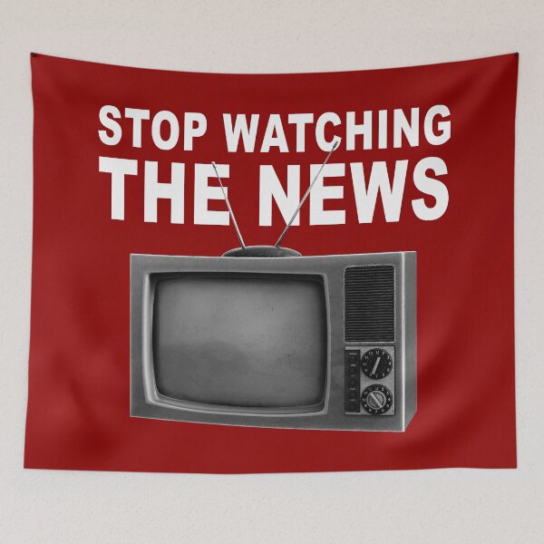 Item preview, Stop watching the Fake News, TV, Hoax designed and sold by ArtOfRebellion.