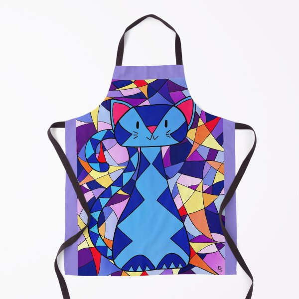 Item preview, Blue cat with stars designed and sold by evelyn-at-work.