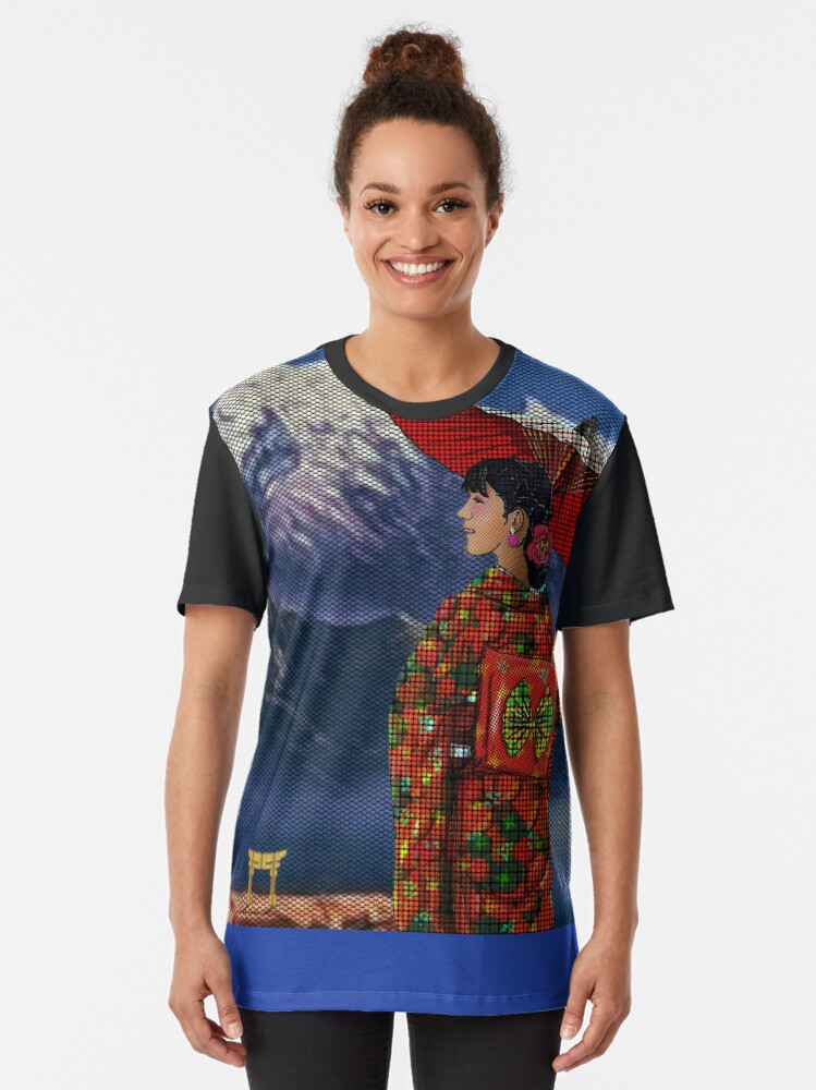 Alternate view of Japanese Woman 4 Graphic T-Shirt