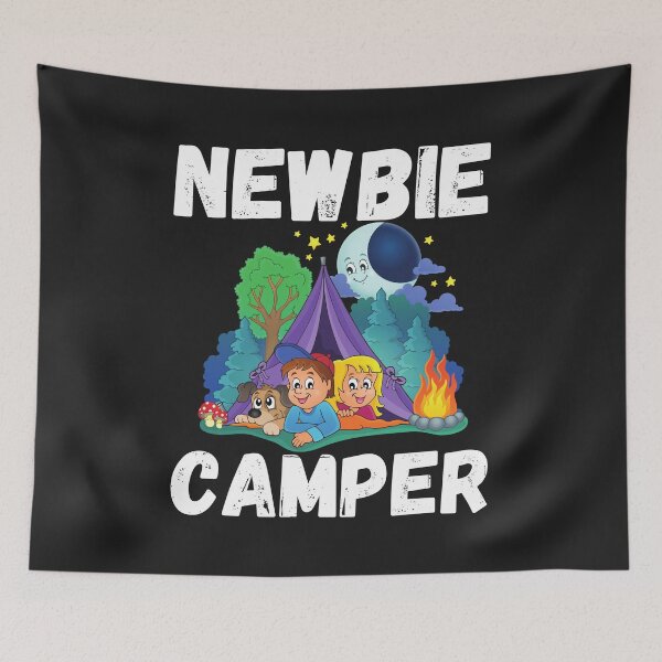 Item preview, Newbie camper camping t-shirt design designed and sold by PinkArtDesigns.