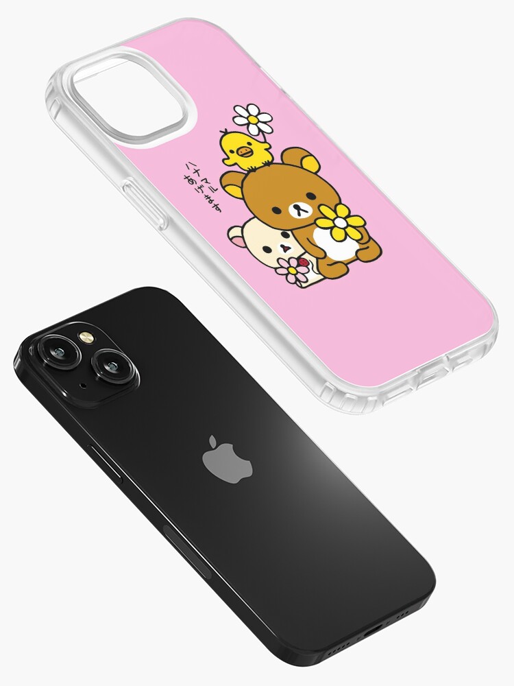 Rilakkuma Korilakkuma Kiiroitori And Flowers iPhone Case