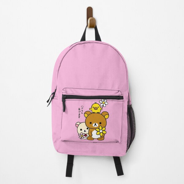 Vista previa del artículo con la obra «Rilakkuma, Korilakkuma, Kiiroitori y flores», diseñado y vendido por fine-art-ellen.