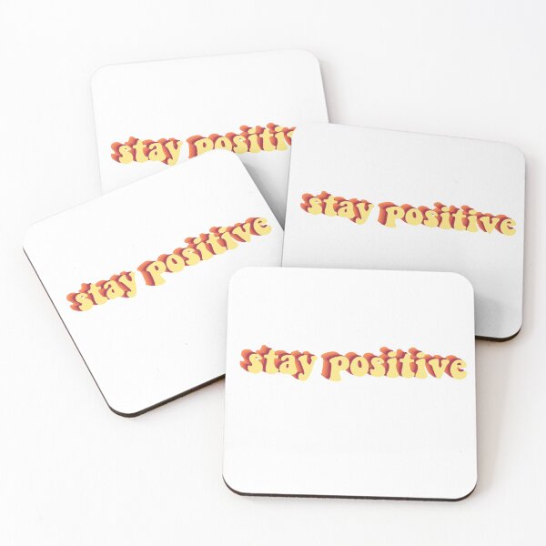 Item preview, Stay positive yellow graphic text designed and sold by Nowruz.
