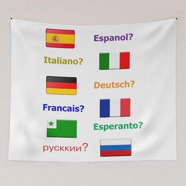 Item preview, Espanol Italiano Deutsch Francais Esperanto Ruski? designed and sold by janraydesigns.
