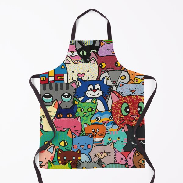 Item preview, A sea of cats designed and sold by evelyn-at-work.